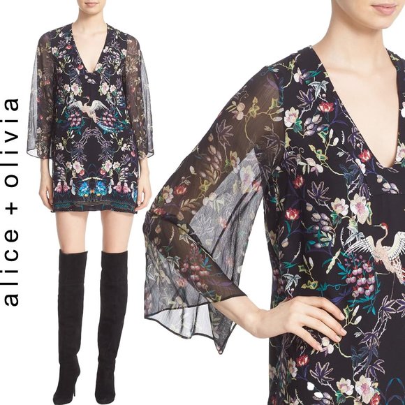 Alice + Olivia Dresses & Skirts - Alice + Olivia Zia Mythical Garden Kaftan Dress